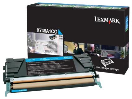 108720 Lexmark  Toner LEXMARK X746A1CG  7K bl&#229; 